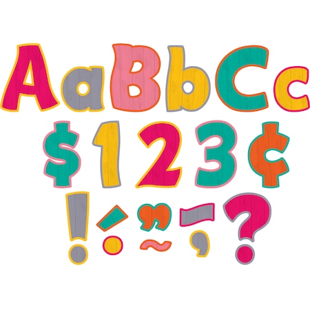 Teacher Created Resources Tropical Punch Funtastic 4in Letters, PK624 TCR5579